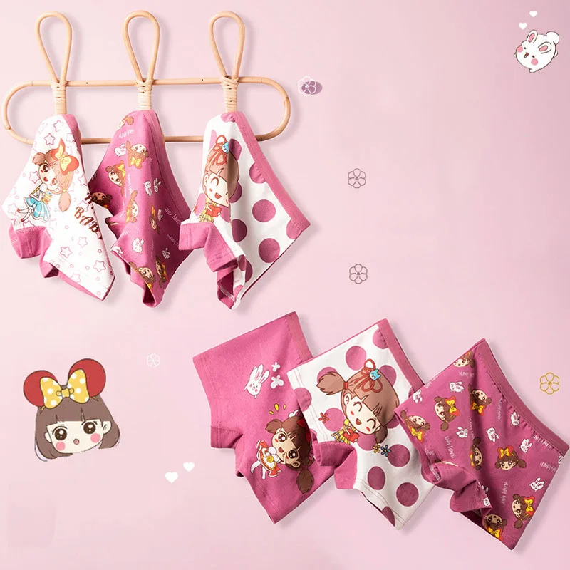 4 Pcs/Pack Comfortable Girls Boxer Briefs Combed Cotton Girls Panties Cute Cartoon Character Print Children Underwear Aged 3-13
4 Pcs/Pack Comfortable Girls Boxer Briefs Combed Cotton Girls Panties Cute Cartoon Character Print Children Underwear Aged 3-13