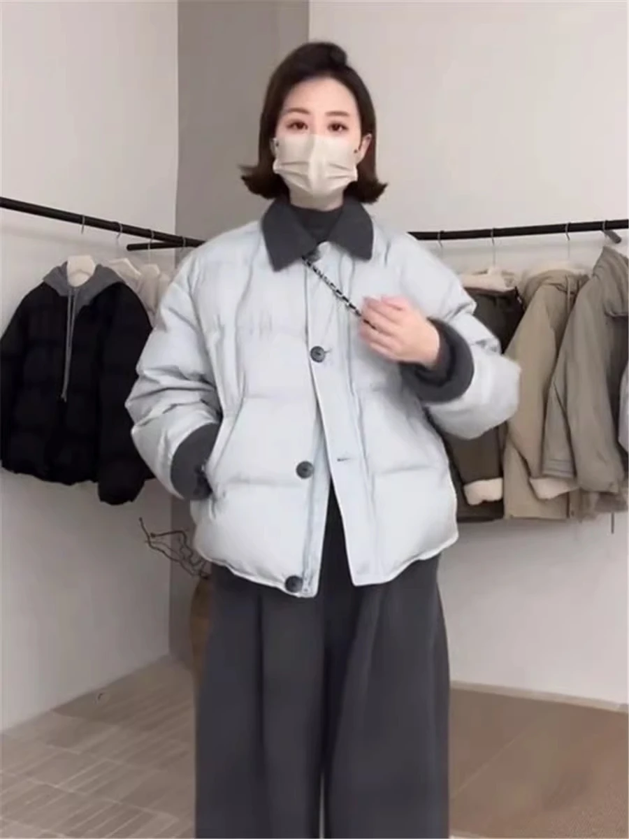 Короткая утепленная куртка с цветными блоками и воротником, женская, модная, приталенная, теплая верхняя одежда в корейском стиле, осень-зима
Короткая утепленная куртка с цветными блоками и воротником, женская, модная, приталенная, теплая верхняя одежда в корейском стиле, осень-зима