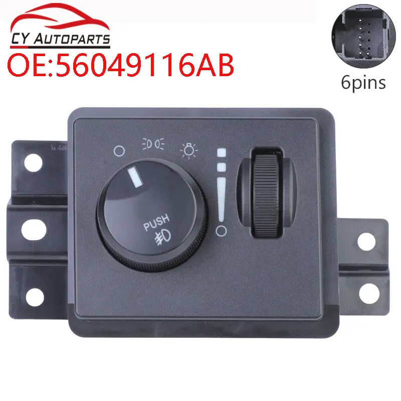New Car Headlight Switch Headlight Fog Light Control Switch For 2006-2009 Dodge Durango 56049116AB
New Car Headlight Switch Headlight Fog Light Control Switch For 2006-2009 Dodge Durango 56049116AB