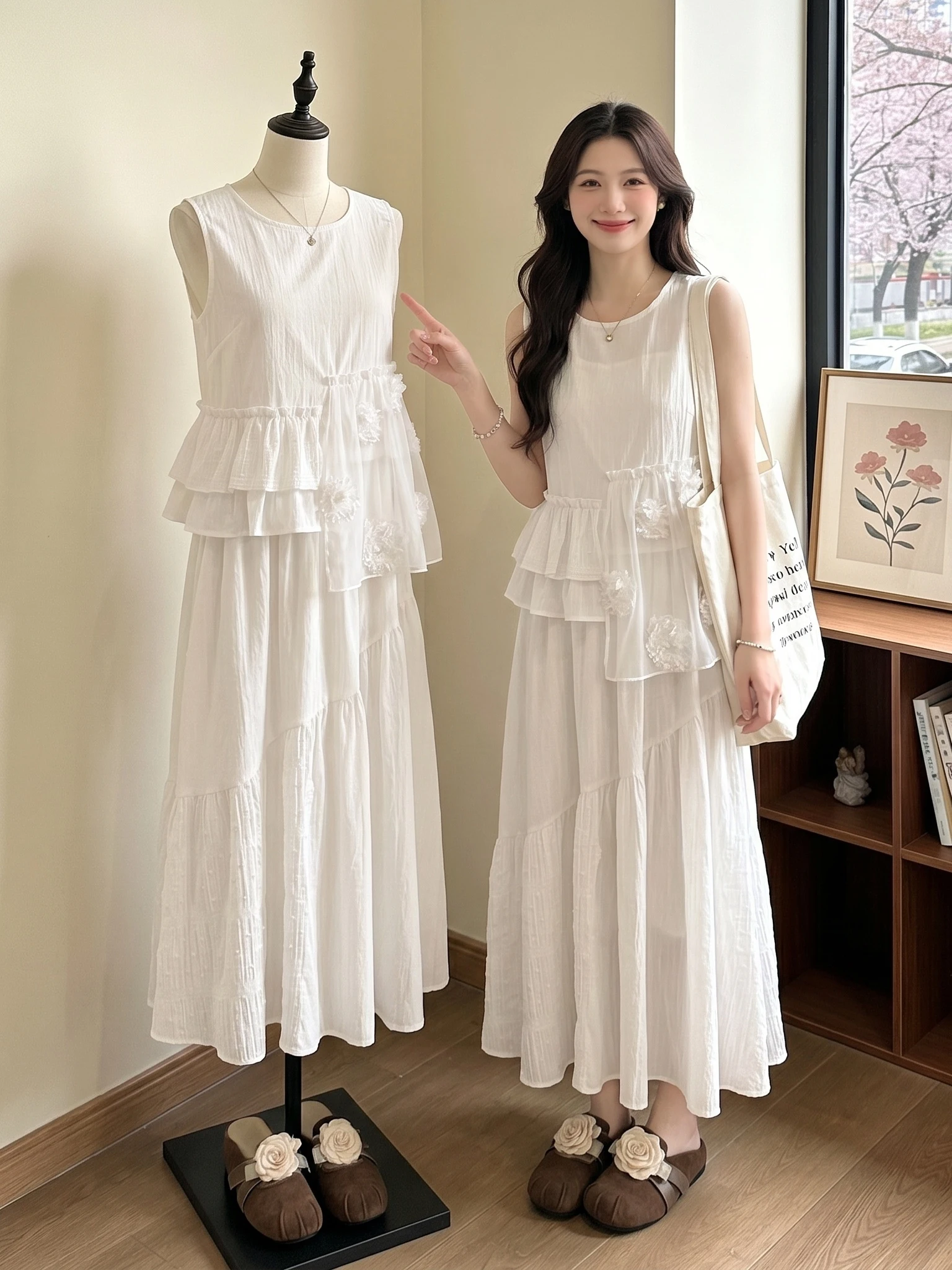plus Size Summer White Vest And Skirt Set Beach Vacation Style Women's Fashion Ensemble High Waist Long Skirt Casual Wear
plus Size Summer White Vest And Skirt Set Beach Vacation Style Women's Fashion Ensemble High Waist Long Skirt Casual Wear
