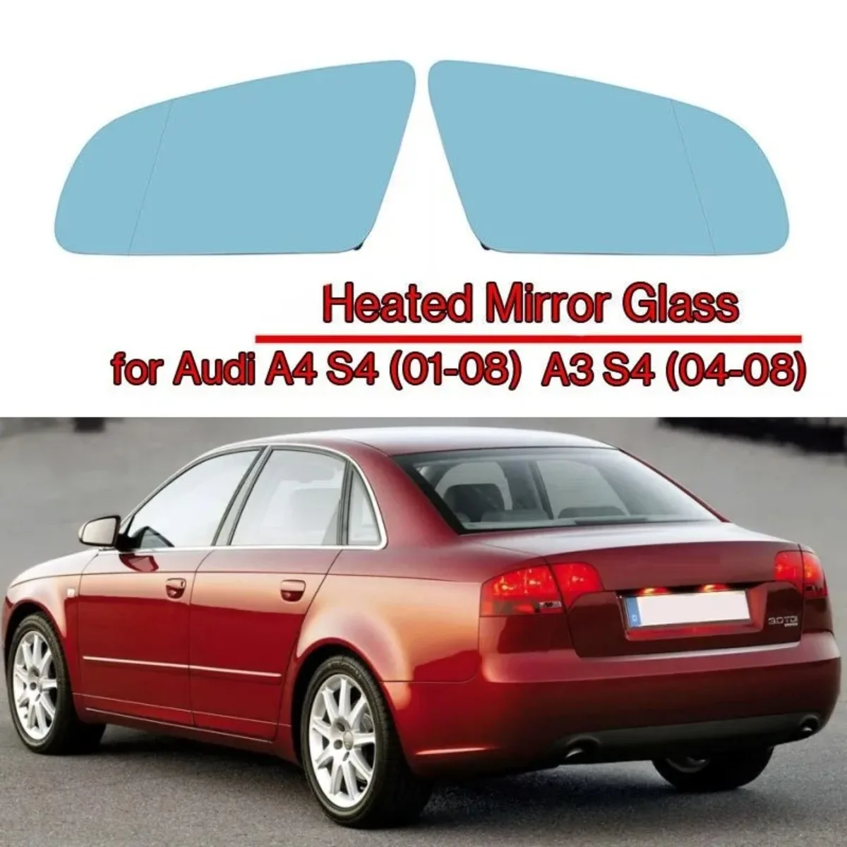 Left/Right Side Door Rear View Heated Mirror Glass 8E0857535C 8E0857535E for Audi A3 S3 A4 S4 A6 C6 2005 2006 2007 2008
Left/Right Side Door Rear View Heated Mirror Glass 8E0857535C 8E0857535E for Audi A3 S3 A4 S4 A6 C6 2005 2006 2007 2008