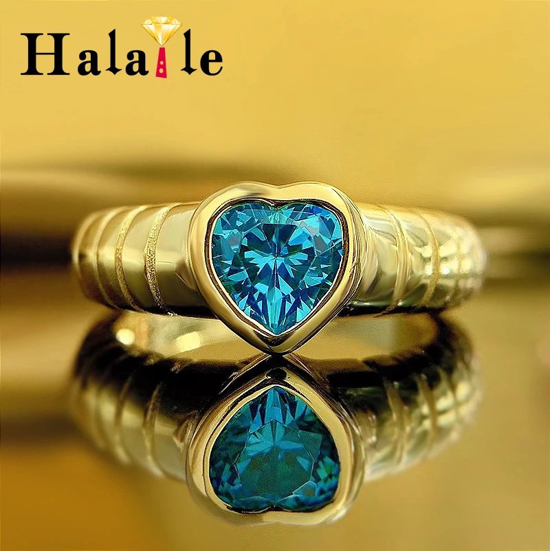 Halaile S925 стерлингового серебра с цирконом, высокоуглеродистый бриллиант, кольцо в форме сердца с любовью, ювелирные изделия, женские элегантные помолвочные модные вечерние подарки
Halaile S925 стерлингового серебра с цирконом, высокоуглеродистый бриллиант, кольцо в форме сердца с любовью, ювелирные изделия, женские элегантные помолвочные модные вечерние подарки