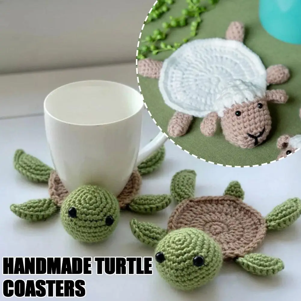 Cartoon Coaster Hand-made Woven Small Turtle Lamb Teacup Protector Table Mat Insulation Accessories Kitchen Tableware O0D4
Cartoon Coaster Hand-made Woven Small Turtle Lamb Teacup Protector Table Mat Insulation Accessories Kitchen Tableware O0D4