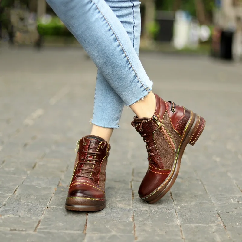 2025 New Retro Ankle Boots Women Shoes Cloth Cover Sewing Side Zipper Round Toe 2CM Square Heel Casual Splicing Ladies Shoes
2025 New Retro Ankle Boots Women Shoes Cloth Cover Sewing Side Zipper Round Toe 2CM Square Heel Casual Splicing Ladies Shoes