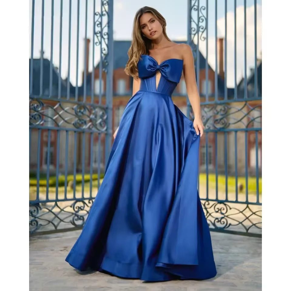 Customized A-line Evening Dresses Elegant Women's Strapless Tight Corset Cocktail Party Dress Formal Occasion Backless Ball Gown
Customized A-line Evening Dresses Elegant Women's Strapless Tight Corset Cocktail Party Dress Formal Occasion Backless Ball Gown