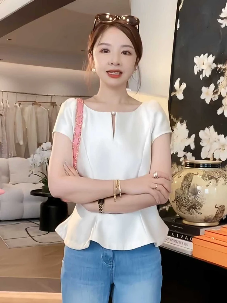 Women Puff Sleeve Summer Blouses Crop Tops Fashion Zipper Temperament Blouse 2026 Blusas Mujer De Moda Solid O Neck Shirts
Women Puff Sleeve Summer Blouses Crop Tops Fashion Zipper Temperament Blouse 2026 Blusas Mujer De Moda Solid O Neck Shirts