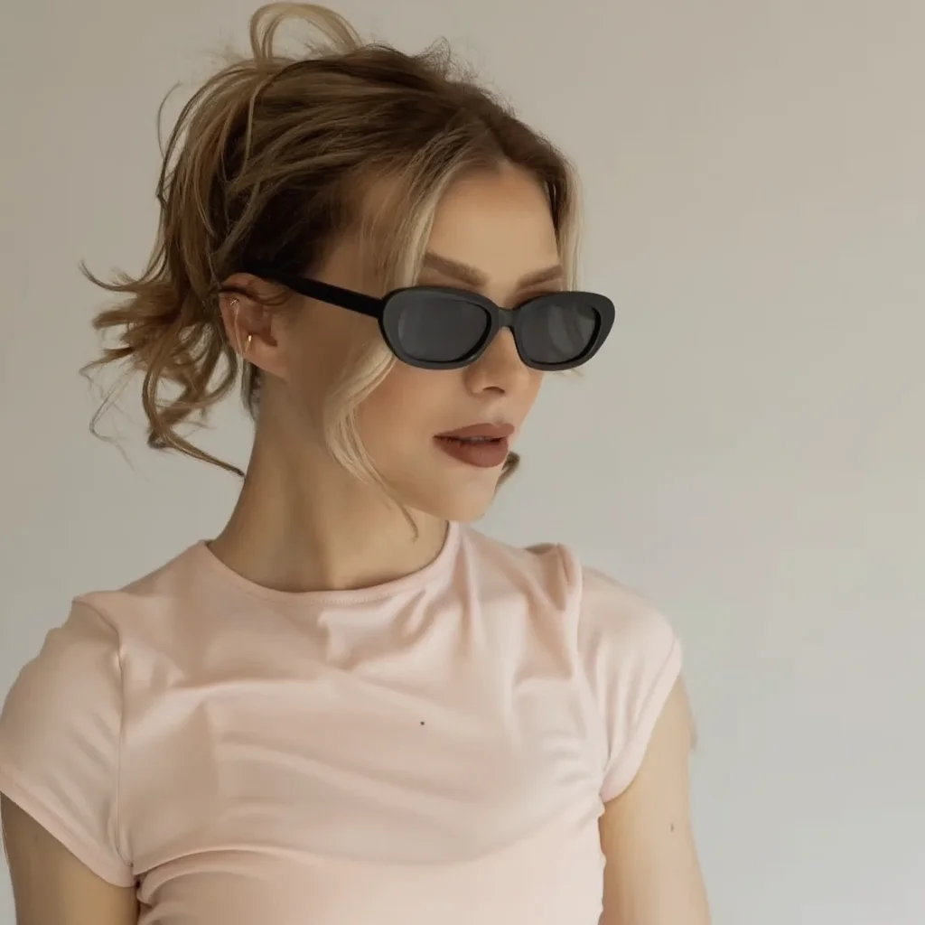 Классические женские солнцезащитные очки «кошачий глаз» в маленькой оправе — доступны несколько цветов, подходят для использования на нескольких сценах
Классические женские солнцезащитные очки «кошачий глаз» в маленькой оправе — доступны несколько цветов, подходят для использования на нескольких сценах