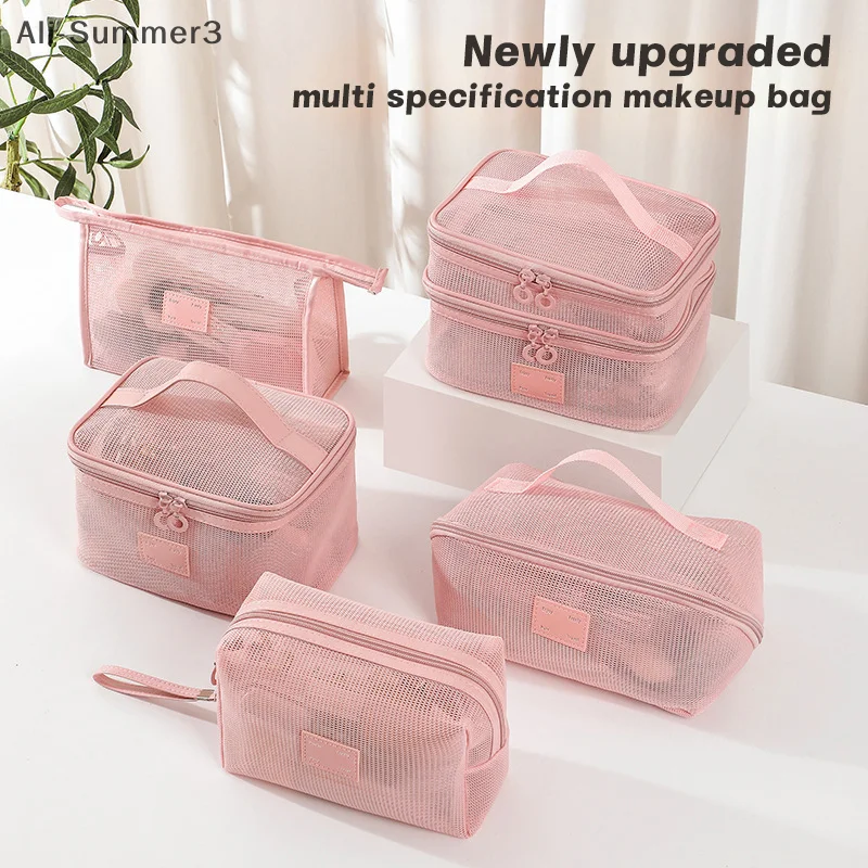 Дорожная сетчатая косметичка, косметичка, контейнер на молнии для женщин, косметичка, органайзер для макияжа, портативная сумка для хранения
Дорожная сетчатая косметичка, косметичка, контейнер на молнии для женщин, косметичка, органайзер для макияжа, портативная сумка для хранения