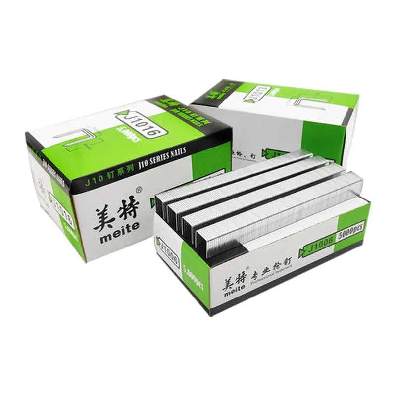 New 5000pcs J1013 U Nails 1006 1008 For Electric Straight nail gun staples Pneumatic nail gun Carpentry decoration
New 5000pcs J1013 U Nails 1006 1008 For Electric Straight nail gun staples Pneumatic nail gun Carpentry decoration