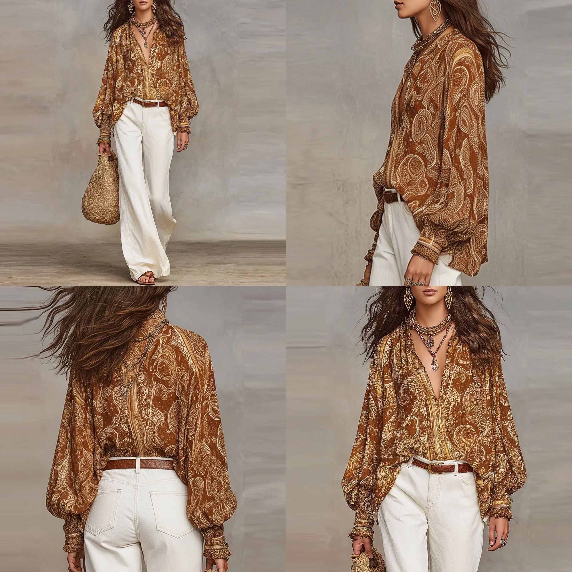 Women V Neck Long Sleeve Blouse Top Digital Print Tee Shirt Spring Summer Casual Tunic Tops
Women V Neck Long Sleeve Blouse Top Digital Print Tee Shirt Spring Summer Casual Tunic Tops