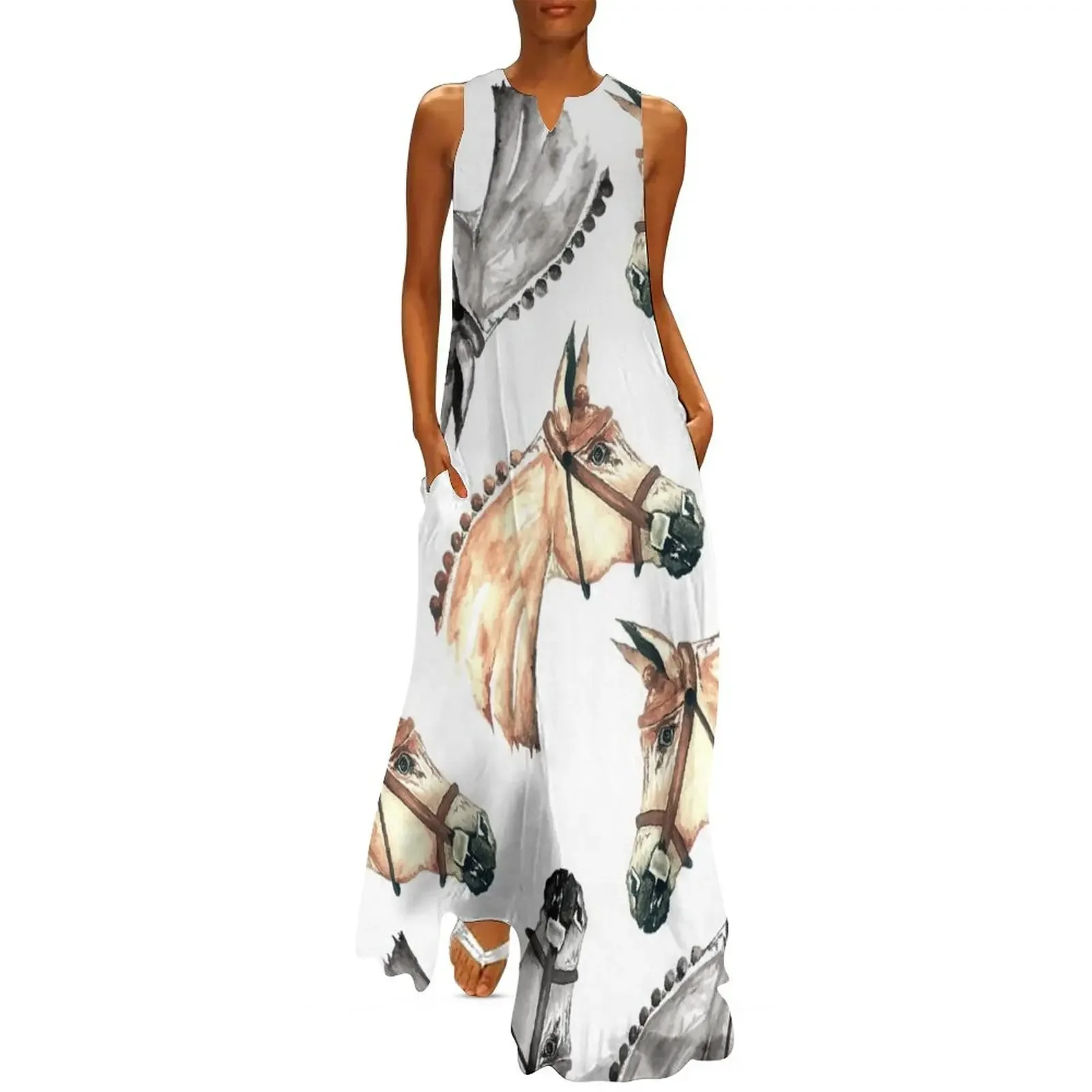 Combination Equine Watercolour Print Long Dress summer dresses women 2025 women long dresses Dress
Combination Equine Watercolour Print Long Dress summer dresses women 2025 women long dresses Dress