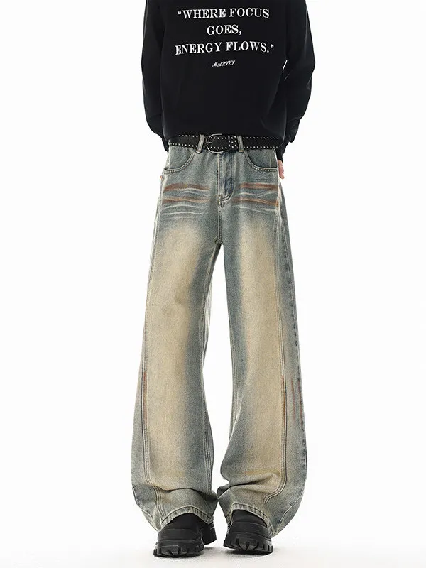 TANGZ Studio American Sle Waed Denim Jeans Men's Low Waist Straight Leg Loose Fit Faion Aosphere Sensation Spring Season
TANGZ Studio American Sle Waed Denim Jeans Men's Low Waist Straight Leg Loose Fit Faion Aosphere Sensation Spring Season