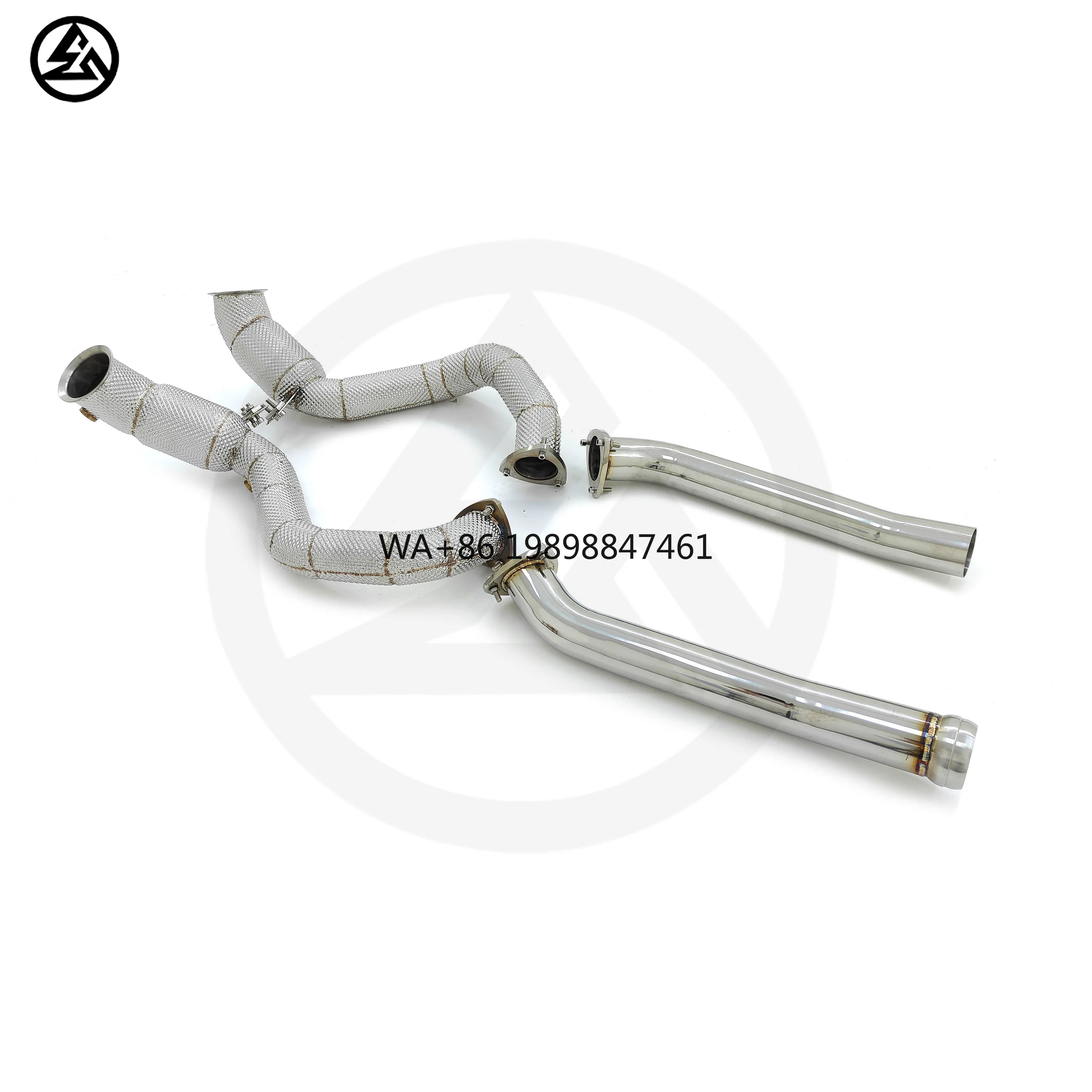 Catted Downpipe Exhaust for Aston Martin DB11 4.0TT Sport Cat Header Downpipe& Front Pipe Tuning Exhaust With Heat Shield
Catted Downpipe Exhaust for Aston Martin DB11 4.0TT Sport Cat Header Downpipe& Front Pipe Tuning Exhaust With Heat Shield