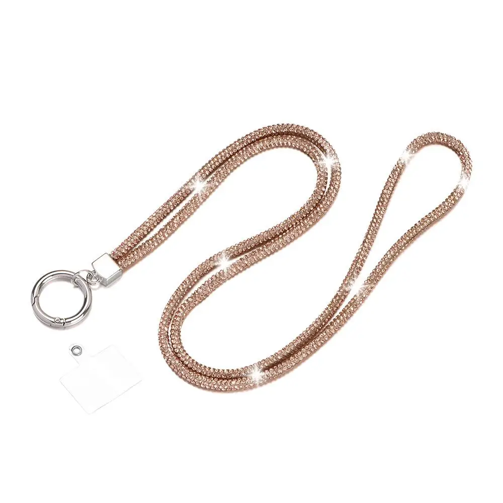 Glitter Bling Bling Keychain Rhinestone Phone Lanyard Crystal Anti-lost Rope Hanging Cord Chain Straps
Glitter Bling Bling Keychain Rhinestone Phone Lanyard Crystal Anti-lost Rope Hanging Cord Chain Straps