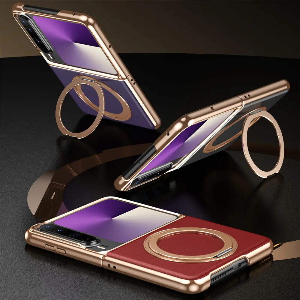 Genuine Cowhide Leather Slim Case for Huawei Pura X 360° Ratating Bracket Back Cover
Genuine Cowhide Leather Slim Case for Huawei Pura X 360° Ratating Bracket Back Cover