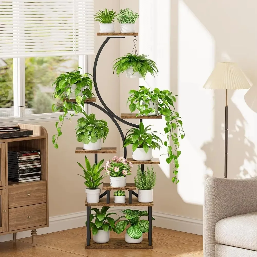 Plant Stand Indoor with Grow Lights, Lighted Corner Plant Stands for Indoor Growing, 8 Tiered Large Flower Holder
Plant Stand Indoor with Grow Lights, Lighted Corner Plant Stands for Indoor Growing, 8 Tiered Large Flower Holder