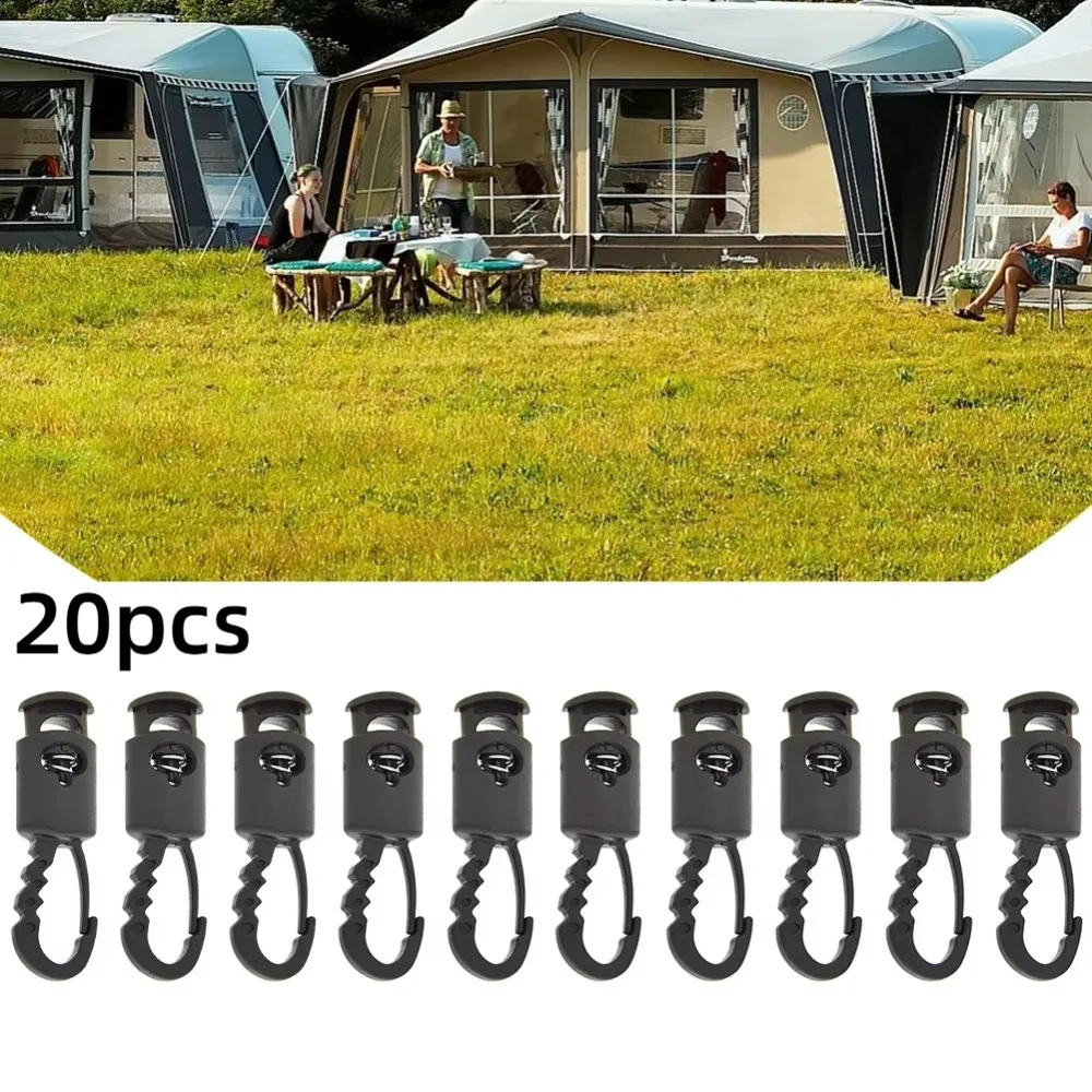 20pcs Secure Baffle Design Camping Rope Hook Lightweight Quick To Use Windproof Spring Hook Windproof Design Freely Movable Hook
20pcs Secure Baffle Design Camping Rope Hook Lightweight Quick To Use Windproof Spring Hook Windproof Design Freely Movable Hook
