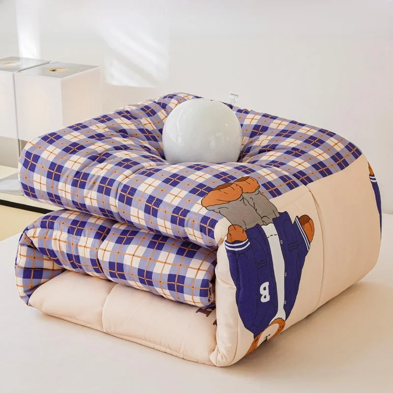 Thickened Warm Four-Season Non-Cotton Student Quilt Dormitory Cotton Quilt Allergy Free Durable Fiber Fill Alternative
Thickened Warm Four-Season Non-Cotton Student Quilt Dormitory Cotton Quilt Allergy Free Durable Fiber Fill Alternative