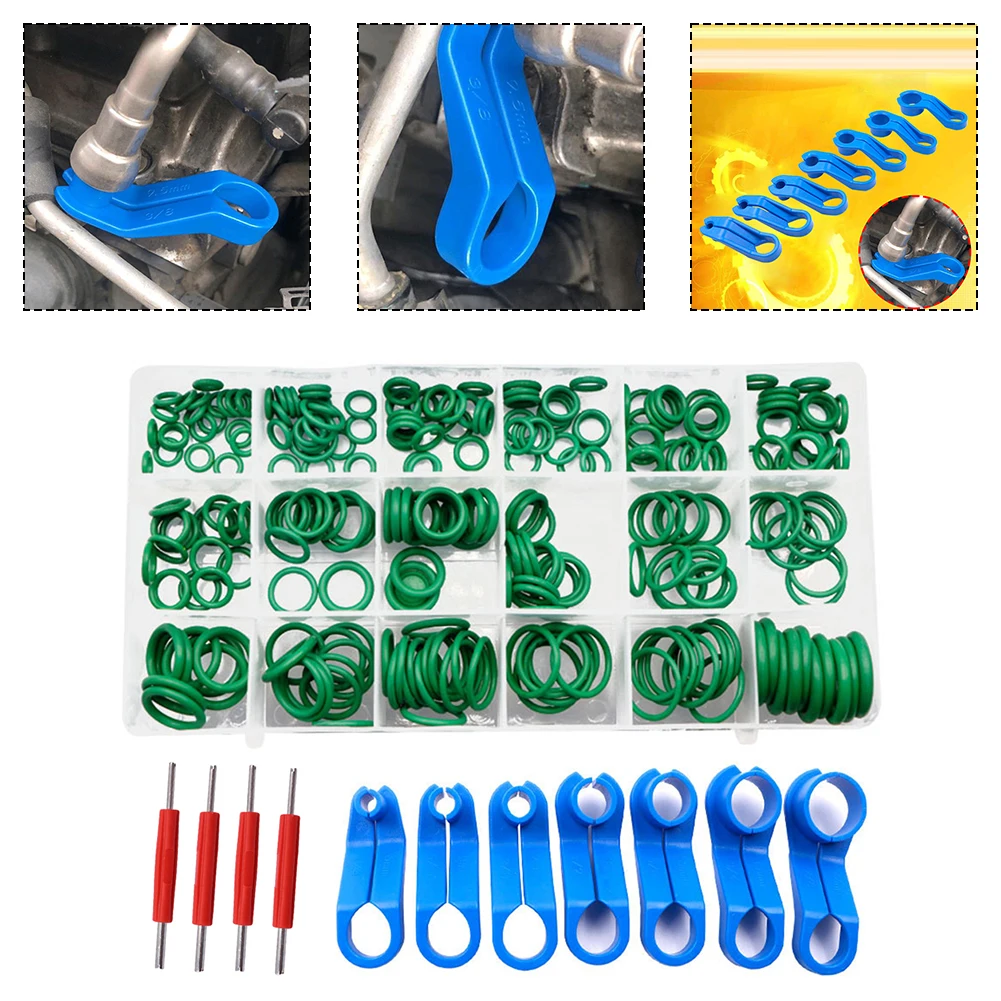 281Pcs/set Automotive Air Conditioning Maintenance Tools Air Conditioning Valve Core Cold Air Oil Pipe Removal O-ring Seal
281Pcs/set Automotive Air Conditioning Maintenance Tools Air Conditioning Valve Core Cold Air Oil Pipe Removal O-ring Seal