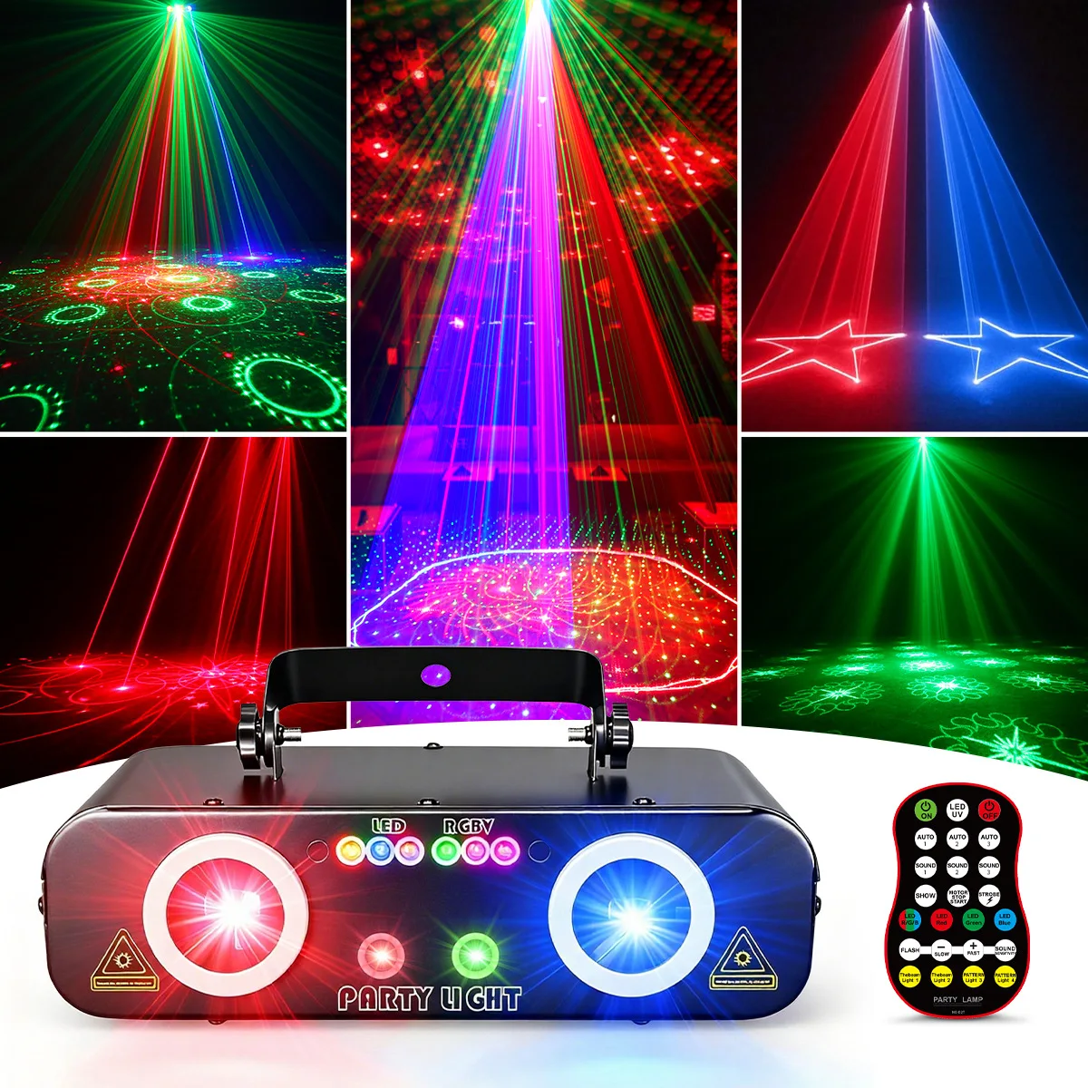 Double Cast Disco Flash Light Full Color Laser Christmas Projection Ktv Ambient Voice-activated Bar Stage
Double Cast Disco Flash Light Full Color Laser Christmas Projection Ktv Ambient Voice-activated Bar Stage