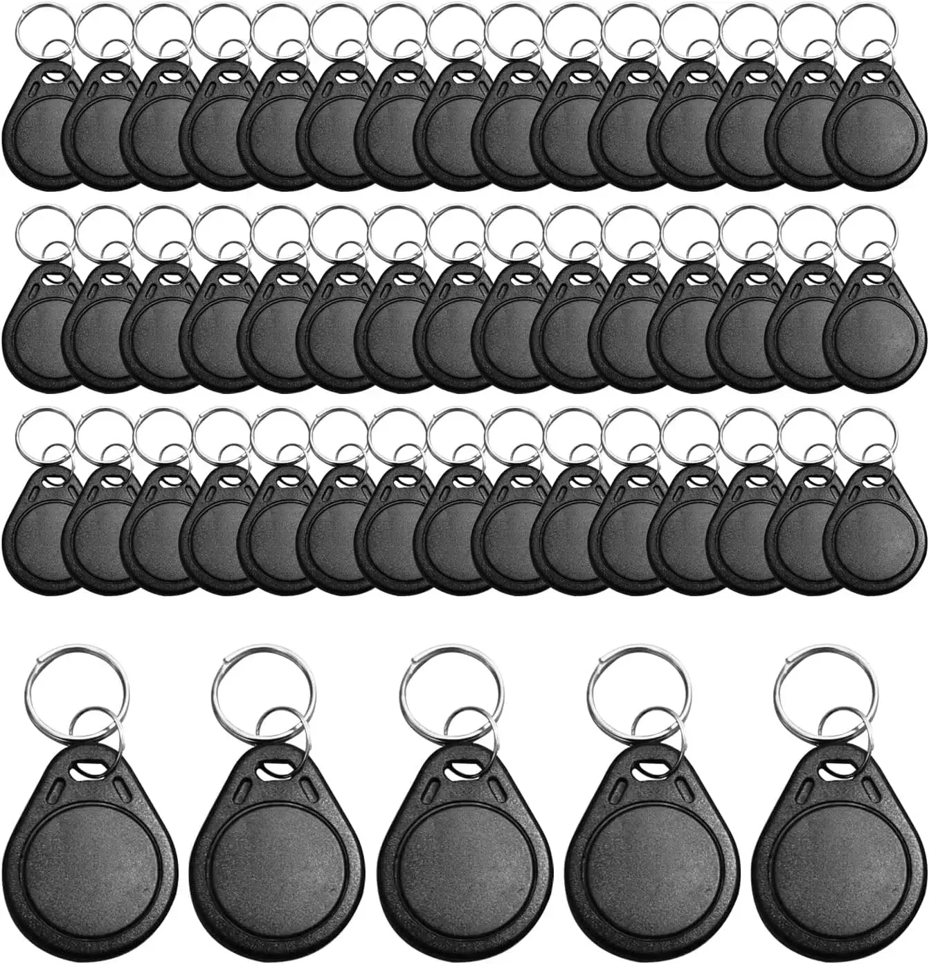 Black 10/50/5pcs T5577 Rewritable 125KHz RFID Key Fob Copy Writable Rewrite Duplicate RFID Tag Proximity Token Keyfobs Card
Black 10/50/5pcs T5577 Rewritable 125KHz RFID Key Fob Copy Writable Rewrite Duplicate RFID Tag Proximity Token Keyfobs Card