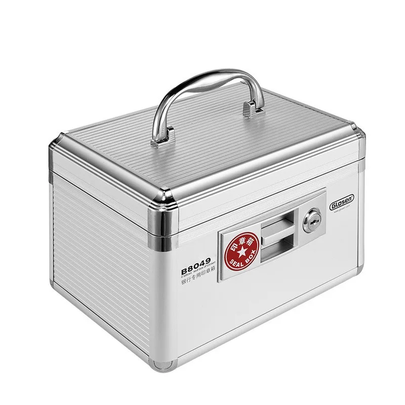 Seal Box Aluminum Alloy with Lock Bank Handheld Financial Seal Box, Buckle Business Gift, Office Organizer Storage
Seal Box Aluminum Alloy with Lock Bank Handheld Financial Seal Box, Buckle Business Gift, Office Organizer Storage