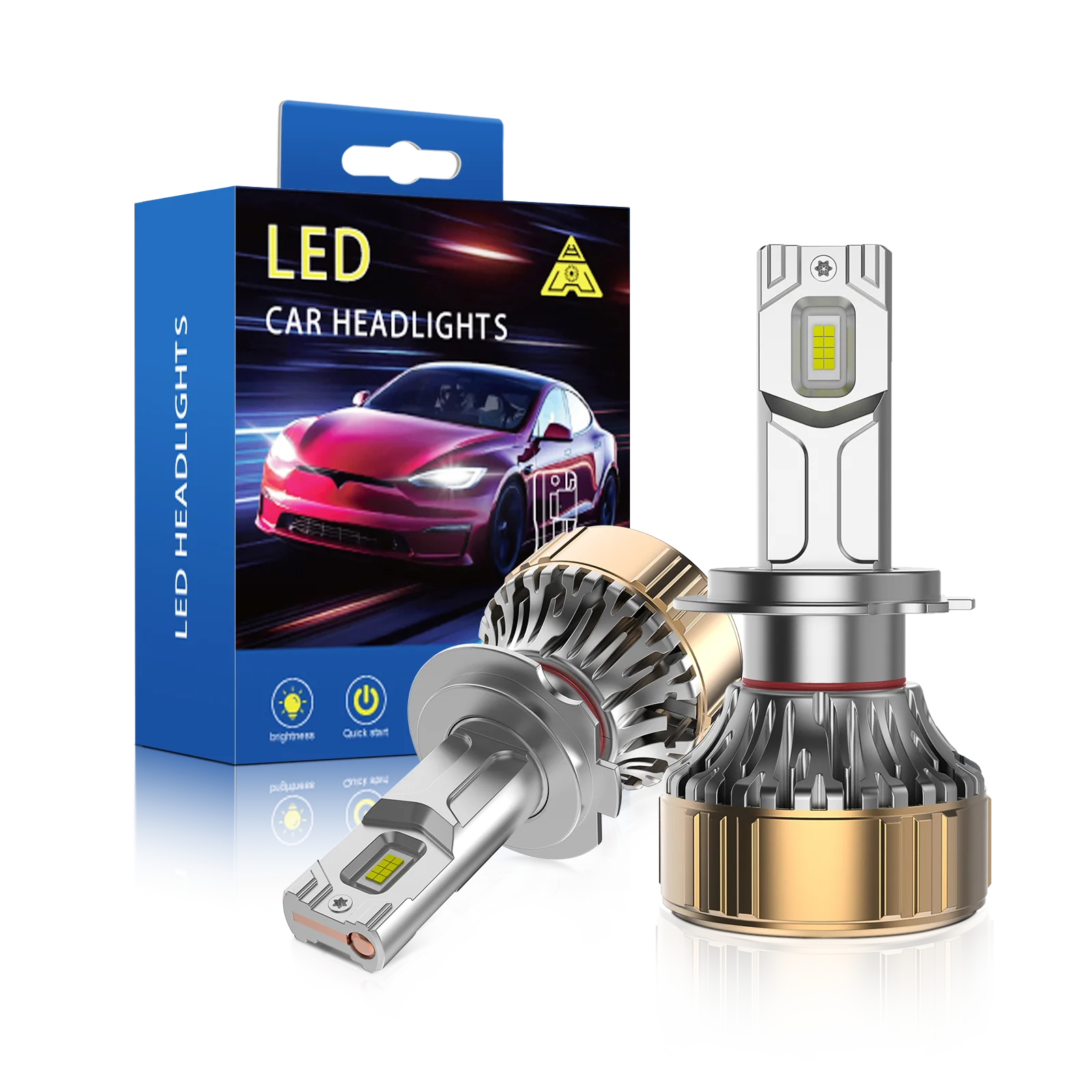 R12 H1 LED Headlight Bulbs 120W 18000LM 6500K White Plug & Play Auto Lamp High Brightness Long Life Easy Installation
R12 H1 LED Headlight Bulbs 120W 18000LM 6500K White Plug & Play Auto Lamp High Brightness Long Life Easy Installation