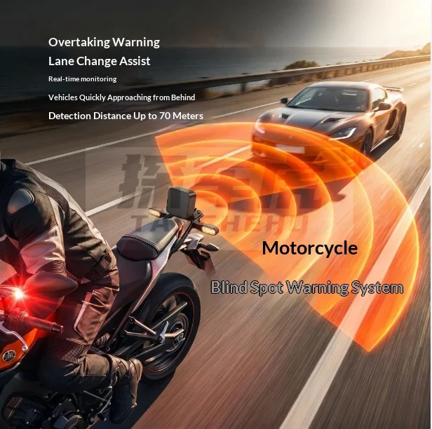 Motorcycle 60GHz BSD Radar Safety Kit Blind Spot Monitor & Lane Change Alarm IP67 Waterproof Moto Warning System accesorios moto
Motorcycle 60GHz BSD Radar Safety Kit Blind Spot Monitor & Lane Change Alarm IP67 Waterproof Moto Warning System accesorios moto
