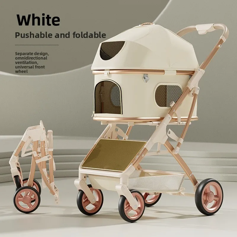 Lightweight Separable Foldable Puppy Dog Travel Vehicle Pet Cart Portable Cat Cart
Lightweight Separable Foldable Puppy Dog Travel Vehicle Pet Cart Portable Cat Cart