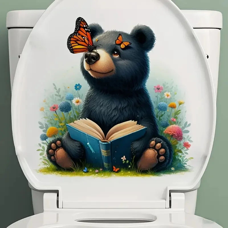 Adorable Bear Reading Book Toilet Sticker, Self-Adhesive Toilet Stickers,Wall Decal Removable, Reusable Vinyl Car Sticker
Adorable Bear Reading Book Toilet Sticker, Self-Adhesive Toilet Stickers,Wall Decal Removable, Reusable Vinyl Car Sticker