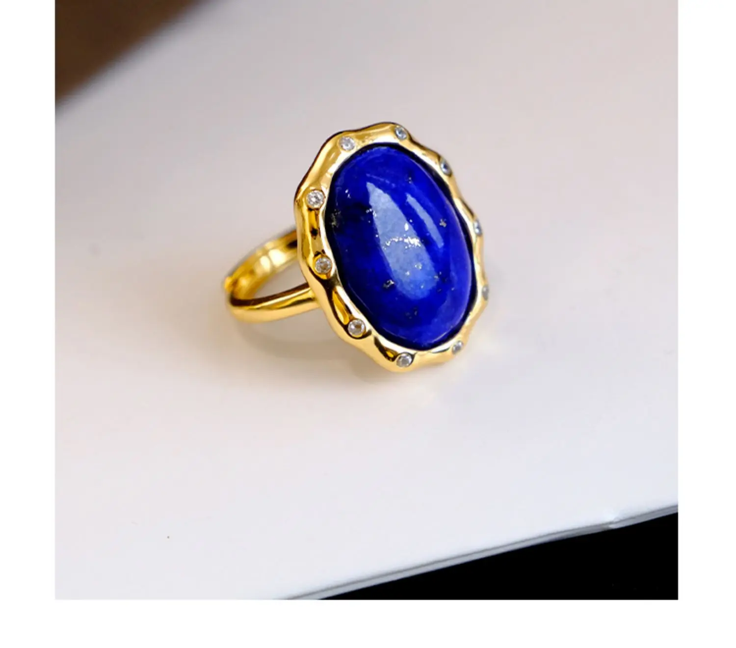Natural Lapis Lazuli Ring Female 925 Sterling Silver High-grade Ring Adjustable Retro Personality
Natural Lapis Lazuli Ring Female 925 Sterling Silver High-grade Ring Adjustable Retro Personality