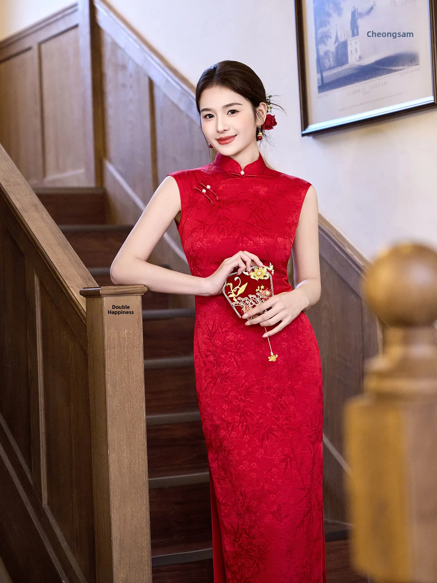 Elegant Red Chinese Dress Sleeveless Waist-Cinched Women's Beautiful High-End Feel Spring Summer New Style
Elegant Red Chinese Dress Sleeveless Waist-Cinched Women's Beautiful High-End Feel Spring Summer New Style