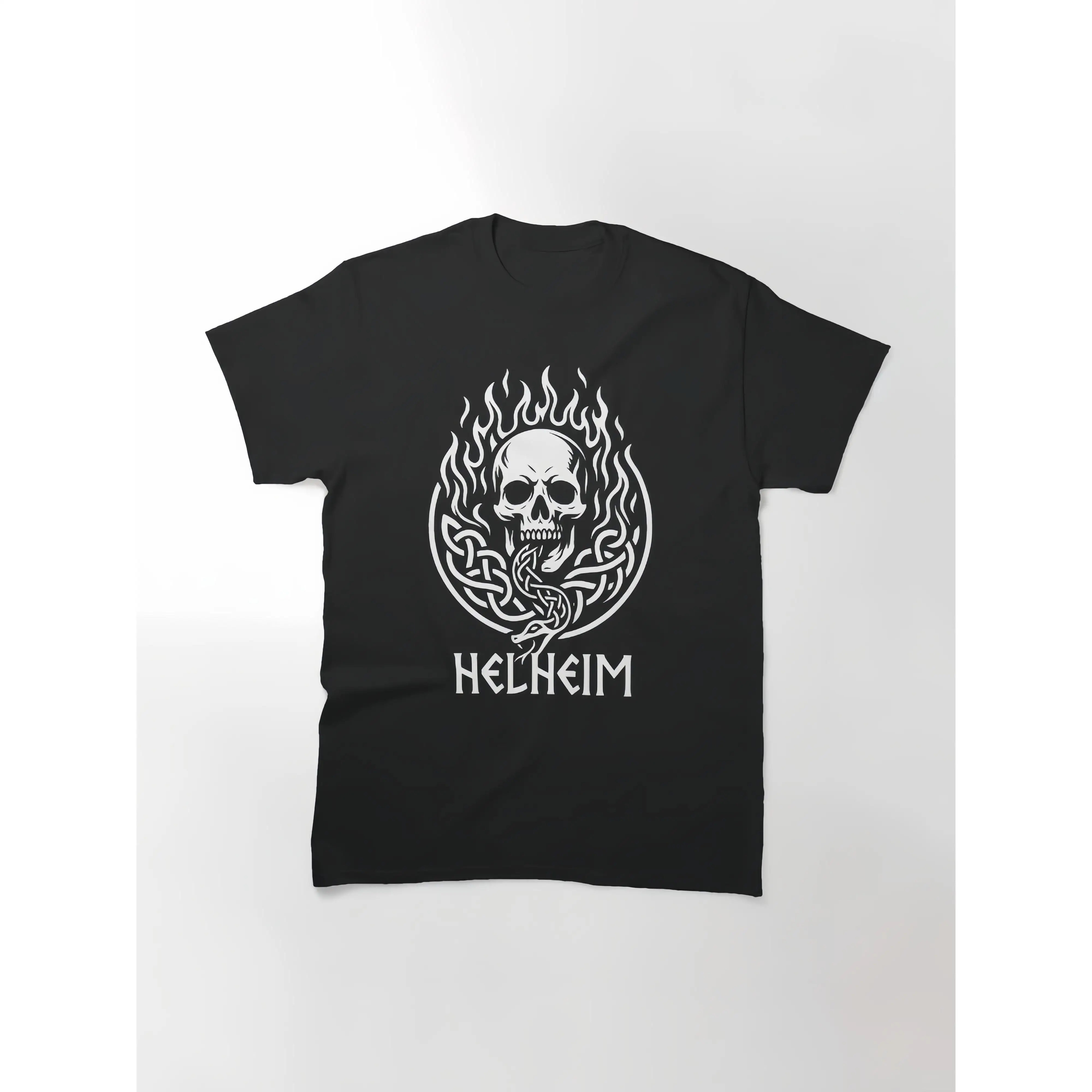 Helheim Viking Skull Graphic T-Shirt Nordic Mythology Fire Print Gothic Punk Rock Oversized Tee S-3XL
Helheim Viking Skull Graphic T-Shirt Nordic Mythology Fire Print Gothic Punk Rock Oversized Tee S-3XL