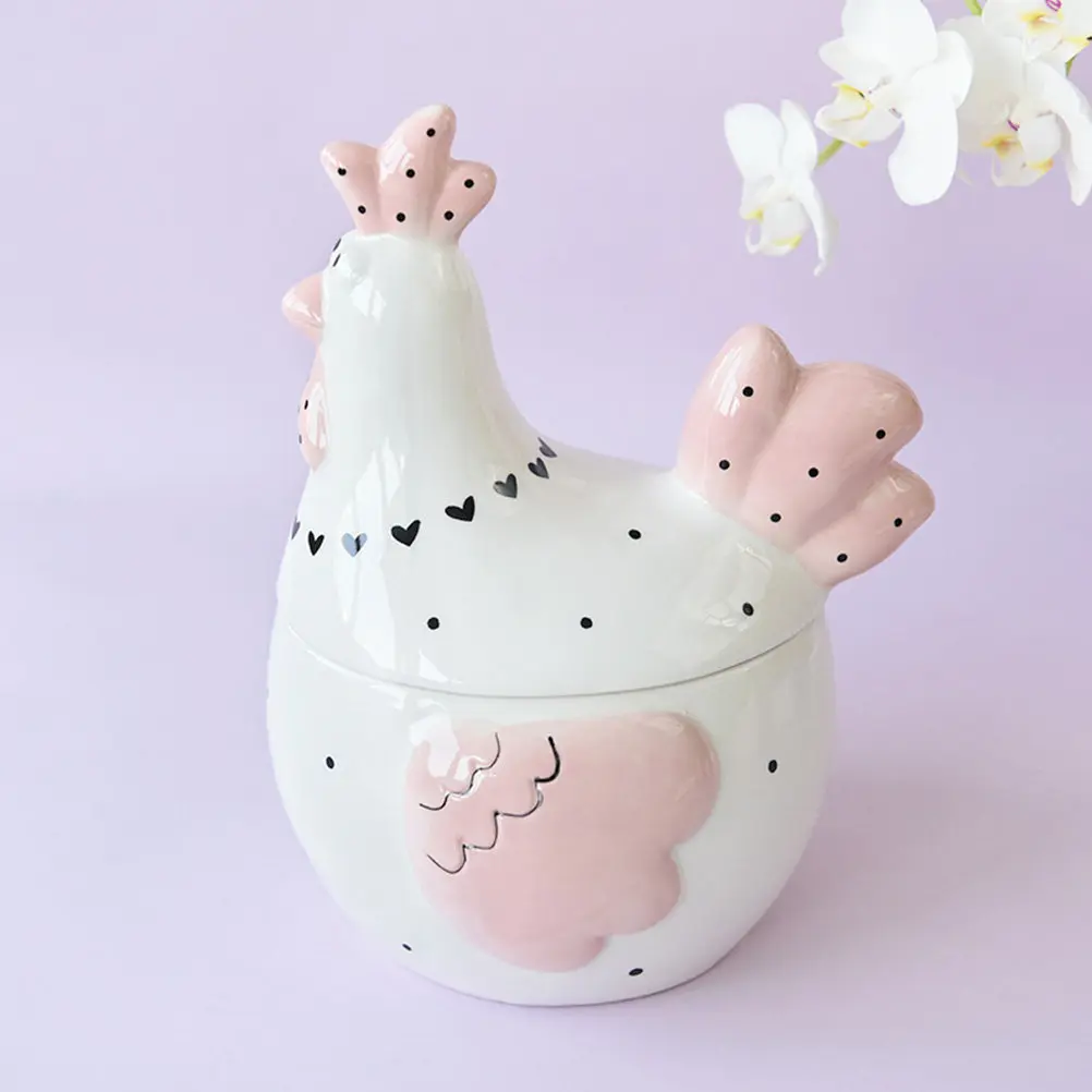 Ceramic Kitchen Egg Can Airtight Chicken Design Storage Box for Loose Eggs Dried Foods Candy Sugar Home Decor Organizer Sealed
Ceramic Kitchen Egg Can Airtight Chicken Design Storage Box for Loose Eggs Dried Foods Candy Sugar Home Decor Organizer Sealed