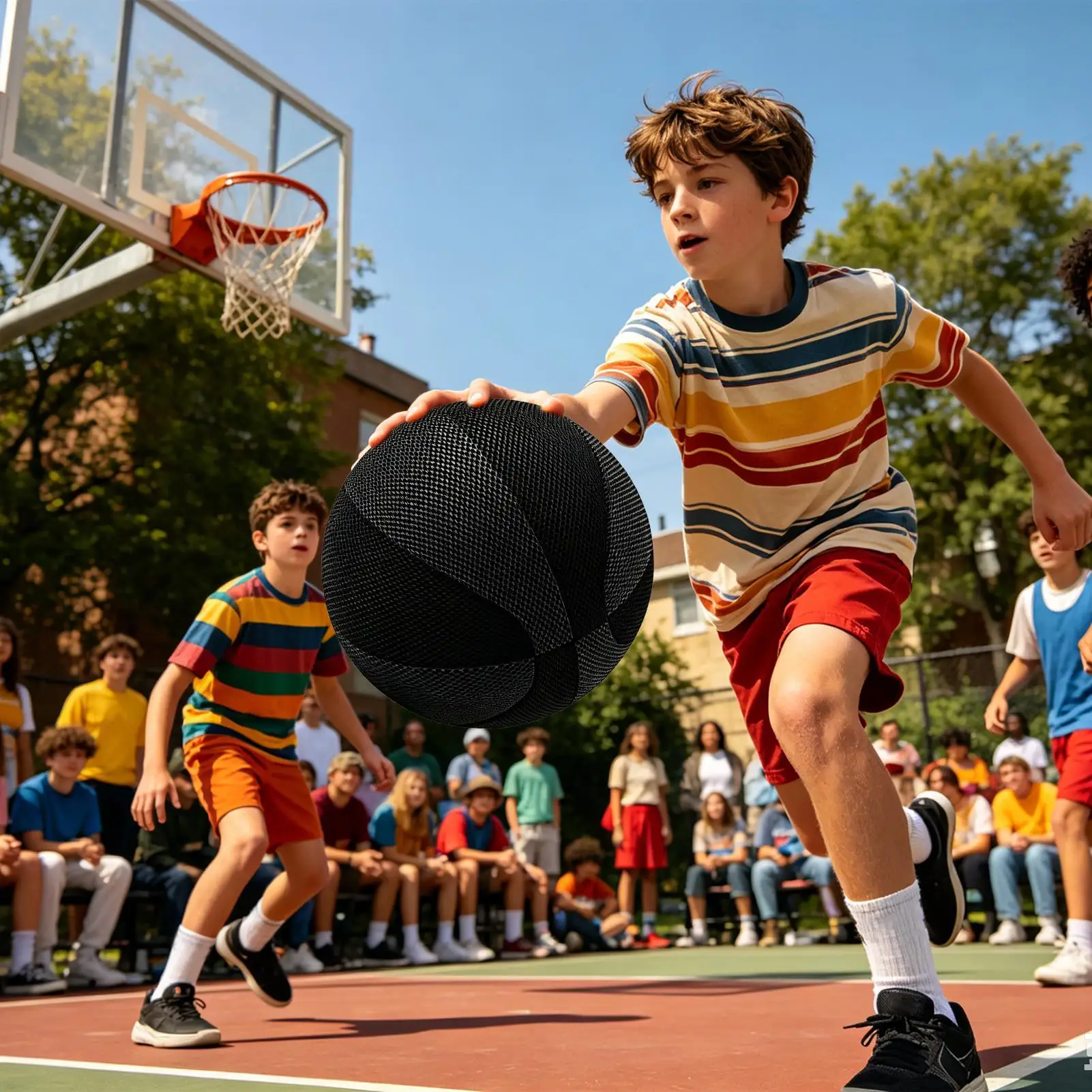 Silent Basketball Solid High Bounce Anti-Slip Ball Quiet Basketball Dribbling Indoor For Kids Students Teens Adults Sports
Silent Basketball Solid High Bounce Anti-Slip Ball Quiet Basketball Dribbling Indoor For Kids Students Teens Adults Sports
