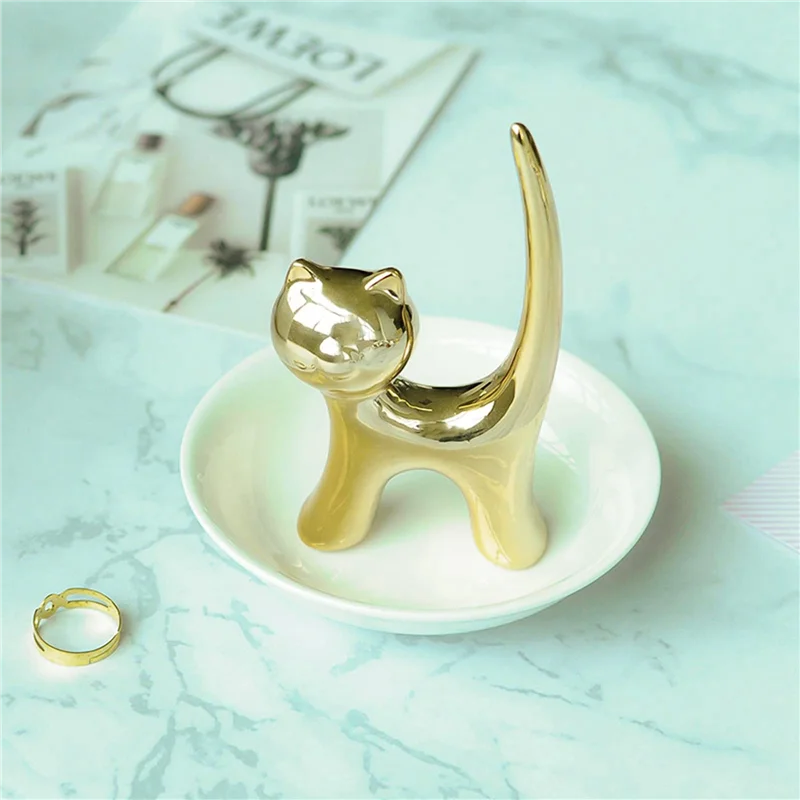 SEWS-2X Cat Trinket Dish Jewellery Tray Cat Ring Holder Jewelry Dish Trinket Holder Fashion Bracelets Earrings Storage Tray A
SEWS-2X Cat Trinket Dish Jewellery Tray Cat Ring Holder Jewelry Dish Trinket Holder Fashion Bracelets Earrings Storage Tray A