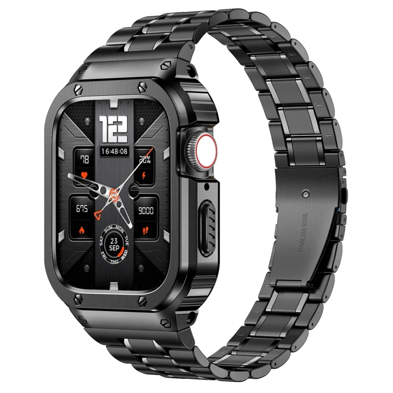 Stainless Steel Case+Strap For Apple Watch Band 44mm 45mm 49mm 45 mm Bumper Cover Accessories iwatch Ultra series 8 6 SE 7 Strap
Stainless Steel Case+Strap For Apple Watch Band 44mm 45mm 49mm 45 mm Bumper Cover Accessories iwatch Ultra series 8 6 SE 7 Strap