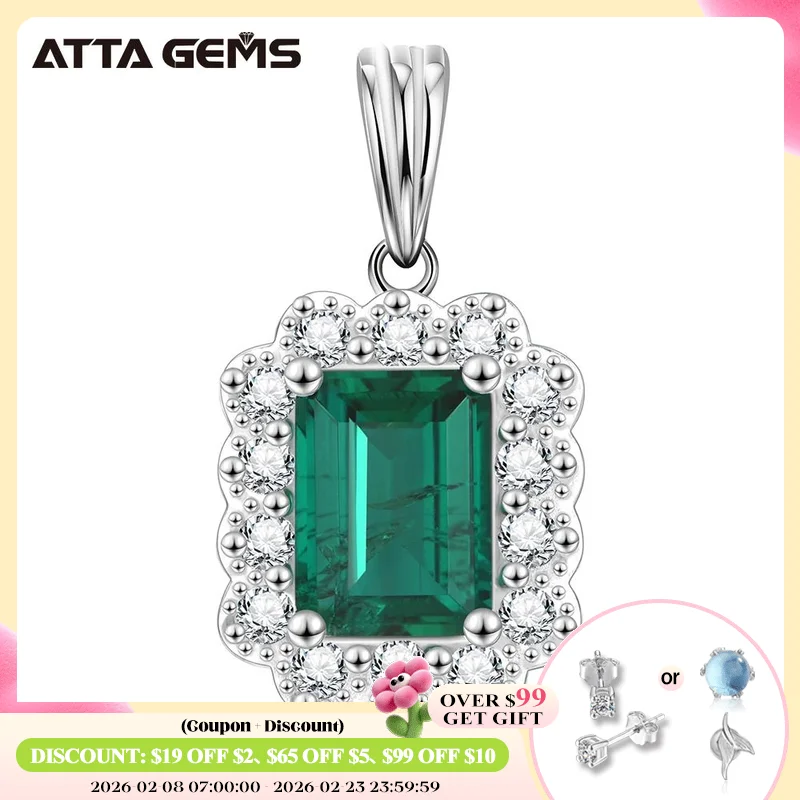 ATTAGEMS Vintage 100% 925 Sterling Silver Emerald Gemstone Diamonds Pendant Necklace Cocktail Party Fine Jewelry Gift Wholesale
ATTAGEMS Vintage 100% 925 Sterling Silver Emerald Gemstone Diamonds Pendant Necklace Cocktail Party Fine Jewelry Gift Wholesale