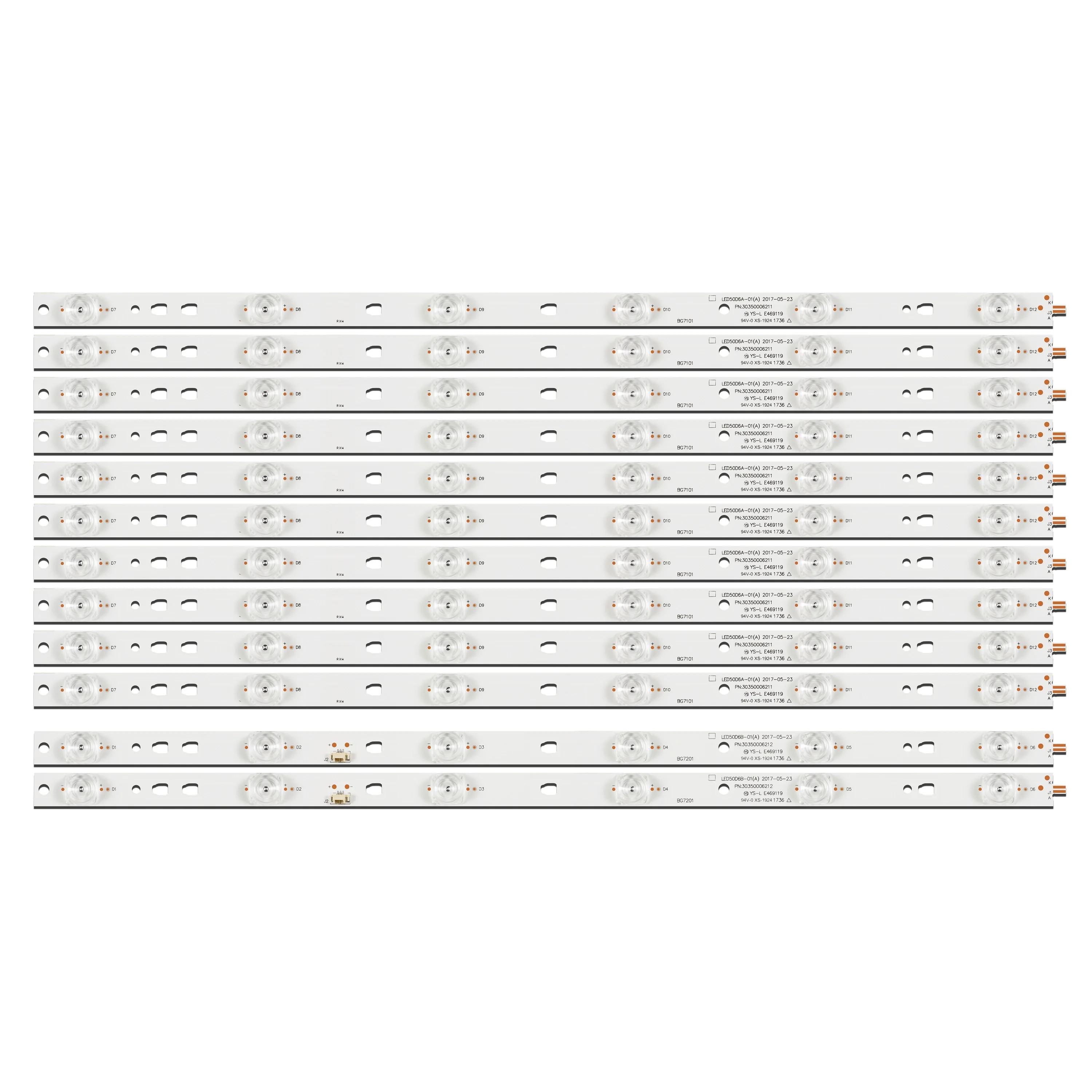 Лента светодиодной подсветки, 6 ламп для телевизора 50DF49-T2, 50 дюймов, LED50D6A-01(A) LED50D6B-01(A) 30350006211 30350006212 LE50A7100A LS50AL88A72
Лента светодиодной подсветки, 6 ламп для телевизора 50DF49-T2, 50 дюймов, LED50D6A-01(A) LED50D6B-01(A) 30350006211 30350006212 LE50A7100A LS50AL88A72