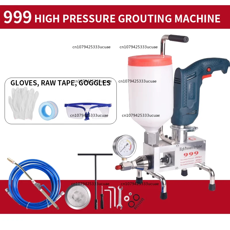 999/910W Epoxy/polyurethane Grouting Pump with Steel Hose for Concrete Crack Repair. 999 High - Quality Grout.
999/910W Epoxy/polyurethane Grouting Pump with Steel Hose for Concrete Crack Repair. 999 High - Quality Grout.