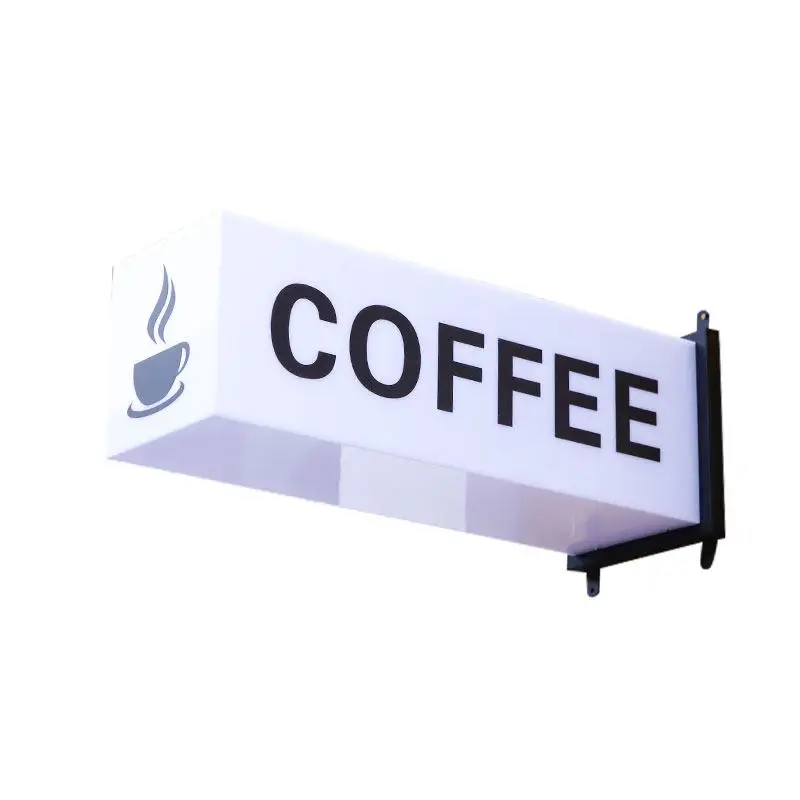 Side-mounted double-sided acrylic advertising lightbox illuminated display sign for storefront
Side-mounted double-sided acrylic advertising lightbox illuminated display sign for storefront
