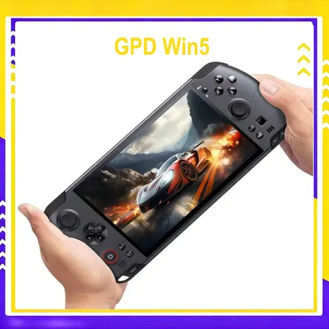 GPD Win 5 Handheld Gaming AI MAX+ 395 64+2 Fingerprint Unlock Capacitive Joystick Laptop 7 Inch DDR5 RGB Gaming Laptop Portable