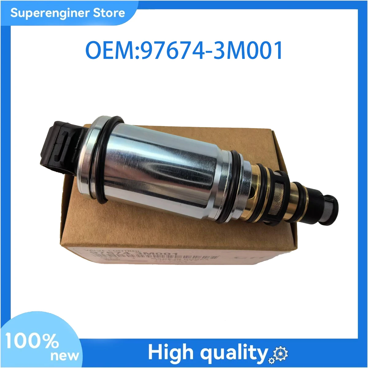 97674-3M001 NEW AC Compressor Electronic Control Valve For 2010-19 Hyundai Kia 97674 3M001
97674-3M001 NEW AC Compressor Electronic Control Valve For 2010-19 Hyundai Kia 97674 3M001