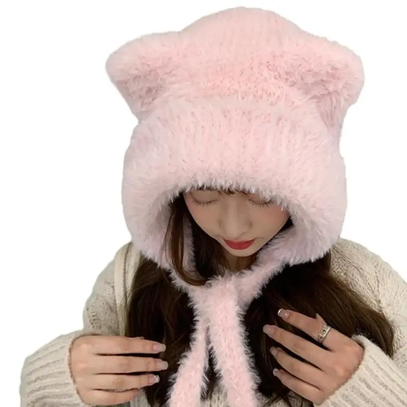 652F Girls Bear Ear Hat Winter Student Outdoor Cycling Skiing Climbing Hat Cold Weather Keep Warm Trapper Hat
652F Girls Bear Ear Hat Winter Student Outdoor Cycling Skiing Climbing Hat Cold Weather Keep Warm Trapper Hat