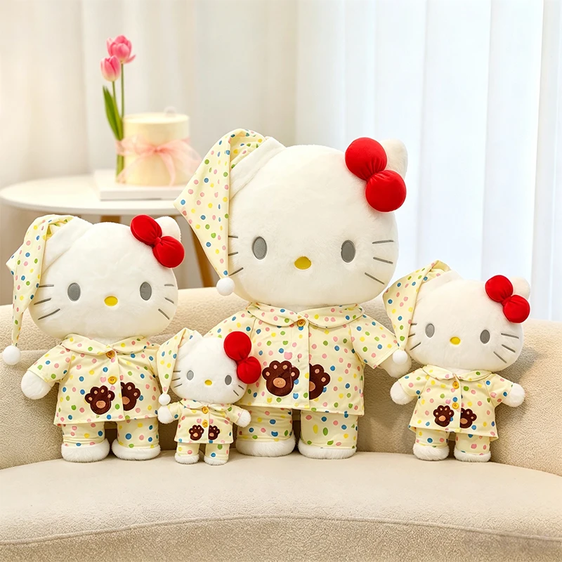 80cm Sanrio Hello Kitty Pajama Party Plush Soft Fluffy Stuffed Animal Toy with Cherry Bow for Girls Boys Bedroom Sofa Decoration
80cm Sanrio Hello Kitty Pajama Party Plush Soft Fluffy Stuffed Animal Toy with Cherry Bow for Girls Boys Bedroom Sofa Decoration