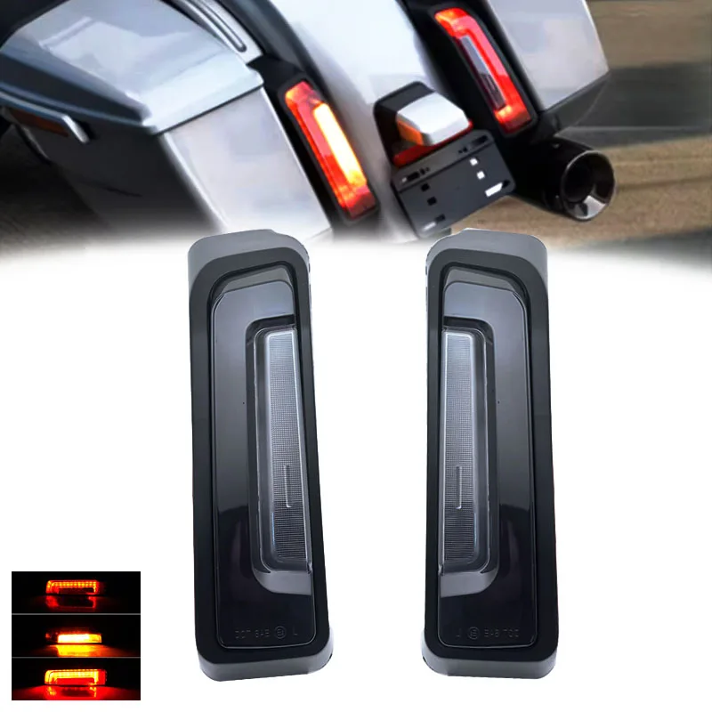 LED Motorcycle Saddlebag Side Filler Light Rear Fender LED Lamp For Harley Touring CVO Street Road Glide FLTRX 2023.5-Up Turn Si
LED Motorcycle Saddlebag Side Filler Light Rear Fender LED Lamp For Harley Touring CVO Street Road Glide FLTRX 2023.5-Up Turn Si