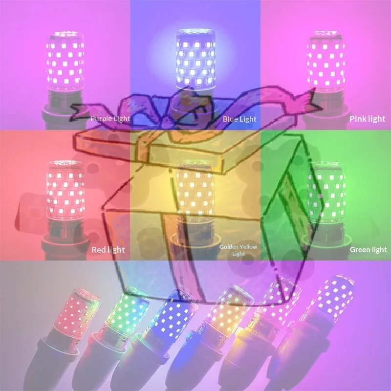 【CCA】1Pcs High Brightness Energy Saving Color E27 LED Corn Lights No Flicker Replace LED Atmosphere Light Bulbs For Living Room
【CCA】1Pcs High Brightness Energy Saving Color E27 LED Corn Lights No Flicker Replace LED Atmosphere Light Bulbs For Living Room