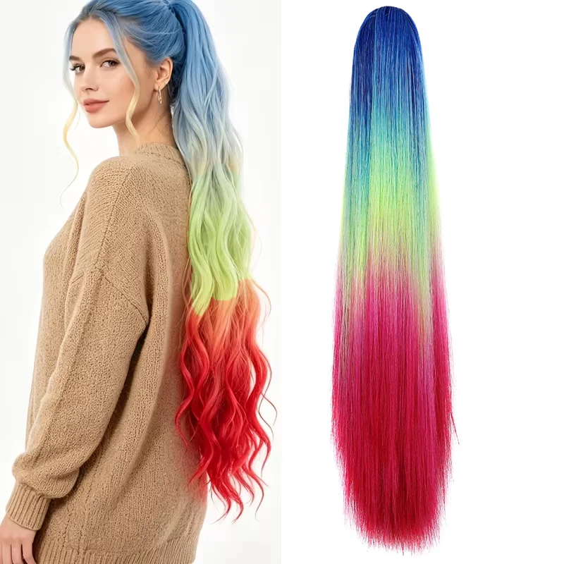 Synthetic Ponytail Large Hair Clip Gradually Straight Ponytail Hairstyle Synthetic Hair Extension for Ladies Easy To Wear
Synthetic Ponytail Large Hair Clip Gradually Straight Ponytail Hairstyle Synthetic Hair Extension for Ladies Easy To Wear