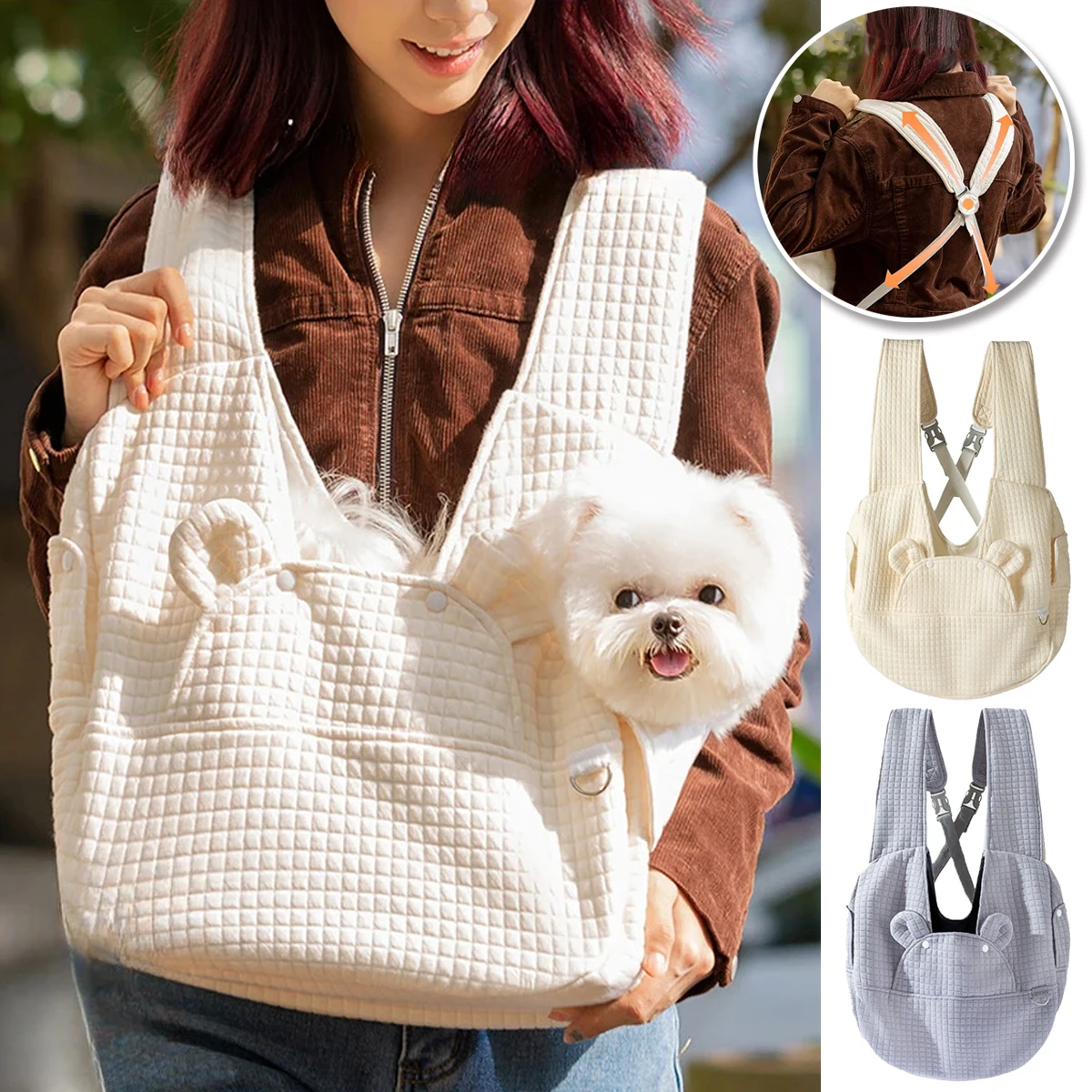 Large Capacity Adjustable Portable Pet Carrier Backpack Comfortable Cotton Pet Outdoor Travel Bag Simple Cross Chest Backpack
Large Capacity Adjustable Portable Pet Carrier Backpack Comfortable Cotton Pet Outdoor Travel Bag Simple Cross Chest Backpack