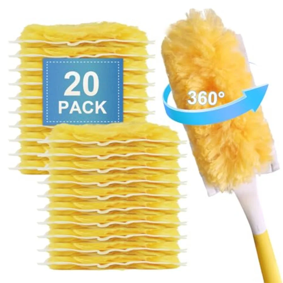 20 Pack Heavy Duty Duster Refills for Swiffer, Multi-Surface 360° Disposable Dusters Kit for Cleaning Dusting Electronics Furni
20 Pack Heavy Duty Duster Refills for Swiffer, Multi-Surface 360° Disposable Dusters Kit for Cleaning Dusting Electronics Furni